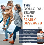Colloidal Silver Liquid 16 fl oz 30 PPM - Bioactive Hydrosol Silver Water - Natural Immune Support Nano Sol Supplement Solution - Ionic Minerals - Organic Structured Silver