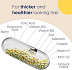 Moerie Ultimate Hair Boost Supplements for Women & Men - Hair, Skin, Nails Vitamins with Biotin & Minerals for Hair Health - Thicker Hair - 60 Capsules