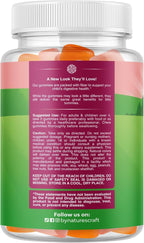 High Prebiotic Fiber Gummies for Kids - Dietary Fiber Supplements for Digestion & Constipation - Chicory Root Kids Immune Gummies - Non-GMO & Vegan Digestive Nutritional Supplements - 60 Count