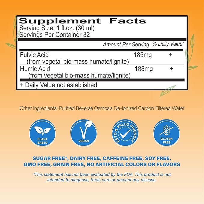 Vital Earth Minerals Detox & Wellness Support – Fulvic Humic Mineral Blend with 70+ Trace Minerals, Electrolytes, 14 Single-Serve Packs/Box