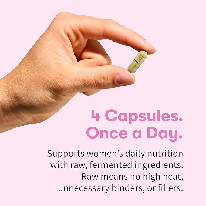 Garden of Life Vitamin Code Multivitamin for Women 50 & Over, 240 Capsules, for Women 50 Plus with B Vitamins, Vitamins A, C, D3, E & K, CoQ10, Probiotics & Enzymes