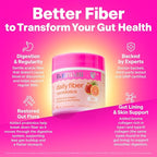 Belli Welli Fiber Supplement for Women & Men – Premium Daily Fiber Powder from Organic Acacia with Added Collagen, Electrolytes & Probiotics – No Bloat, Constipation & Gut Health Support (Tropical)