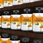 Sunergetic USDA Certified Organic Turmeric Supplement – Includes Organic Turmeric & Organic Black Pepper – 1,400mg of Turmeric per Serving - 180 Count (Pack of 1)