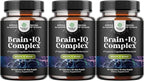 Nootropic Memory Supplement for Brain Support - Memory Pills for Brain Boost and Natural Energy Booster - Vit B12 Bacopa Monnieri Rhodiola Rosea DMAE Ginkgo Biloba Phosphatidylserine Supplement 3 pack