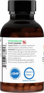 MONOHERB Riboflavin 5'-Phosphate 50 mg - 120 Vegetarian Capsules - Bioactive Vitamin B2