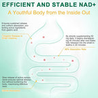 NAD Supplement 120 Capsules, Liposomal Nicotinamide Riboside, Resveratrol, Quercetin, NAD Nicotinamide Riboside Resveratrol 910mg for Women & Men, NAD Supplement for Anti Aging and Cell Regeneration