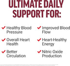 Force Factor Total Beets Ultimate Heart Health Blood Pressure Support with CoQ10, Beet Root Powder, Grape Seed Extract, Blood Pressure Supplement for Circulation, Black Cherry, 30 Servings