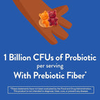 L’il Critters Probiotic Daily Gummy Supplement for Kids, for Digestive Health Support, Grape, Cherry and Orange Flavors, 60 Gummies