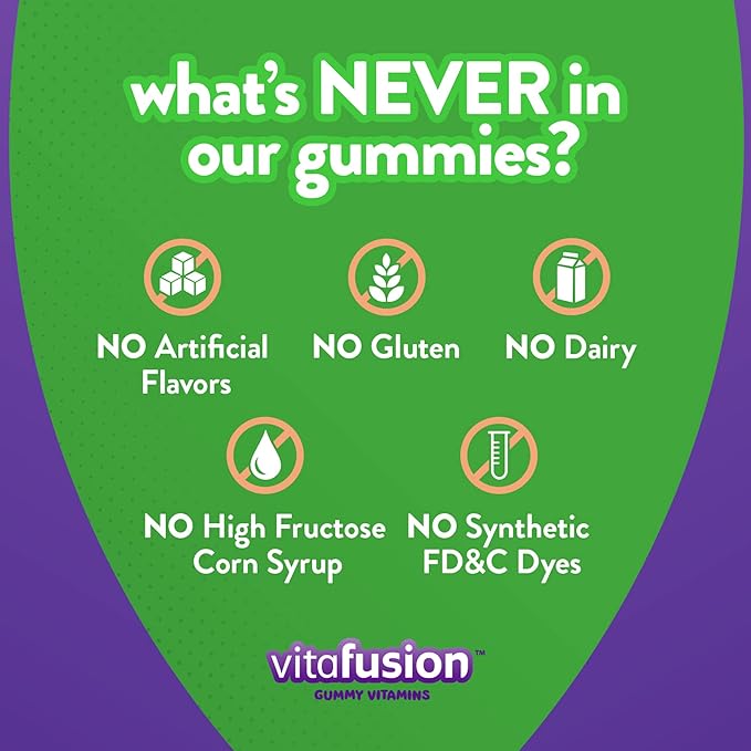 Vitafusion Gorgeous Hair, Skin Nails Multivitamin Gummy Vitamins, Plus Biotin and Antioxidant Vitamins CE, Raspberry Flavor, from America’s,100ct (33 Day Supply) (Pack of 2)