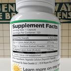 Alpha-Lipoic Acid by Dr. Danielle, Neuropathy Support, Non-GMO, Gluten-Free, Vegan, Soy-Free, Promotes Healthy Blood Sugar, Alpha R Lipoic Acid R-ALA, R-ALA, 120 Veggie Caps