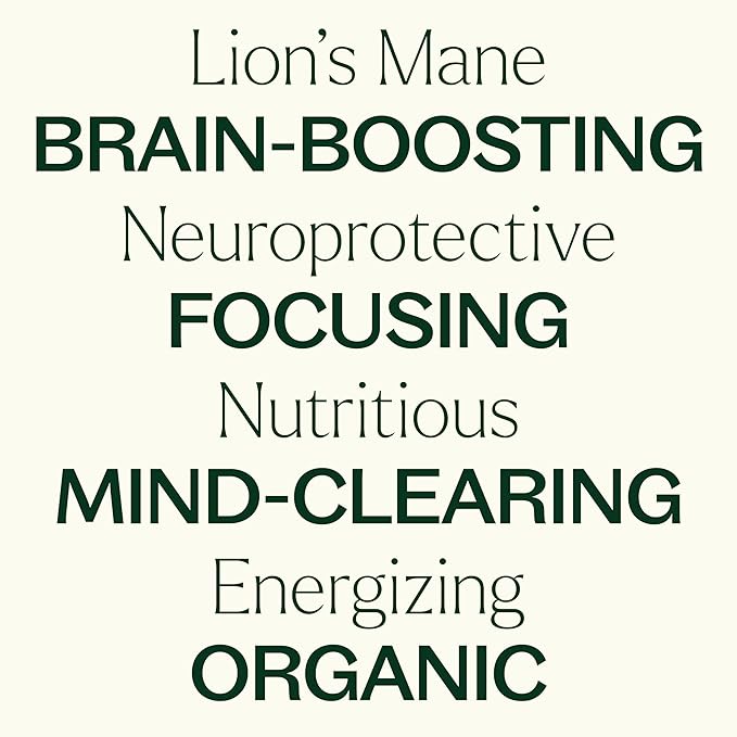 Plant Therapy Organic Lion's Mane Tincture 30 mL (1 oz) Supports Brain Health, Mental Clarity & Memory, Potent & Natural Extraction Process, Vegan, Non GMO, Gluten Free, Liquid, 1 Bottle