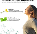 Granions Histamine Balance Complex - Quercetin with Bromelain, NAC and Vitamin C - D-Hist Seasonal Histamine Blocker & Immune Support Supplement for Adults and Children - 60 Vegan Capsules