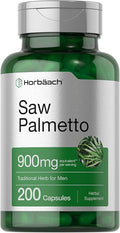 Horbäach Saw Palmetto Extract | 200 Capsules | Non-GMO and Gluten Free Formula | Traditional Herb Supplement | from Saw Palmetto Berries