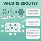 Zeolite Detox for Kids & Adults, 350mg Zeolite & 300mg Chlorella Detox Gummies, Detox Chewables Gentle Body Toxin Cleanse, 60 Gummies, Green Apple