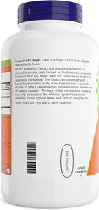 Now Boswellia Extract 500 mg, 200 Softgels (Pack of 2) - Standardized Extract Supplement