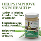 Basic Organics - Basic Brands - Vitamin E Ointment - 2 oz - Moisture Enhancing - Can Help Reduce Appearance of Scars, Stretch Marks, Fine Lines & Wrinkles - Pack of 3
