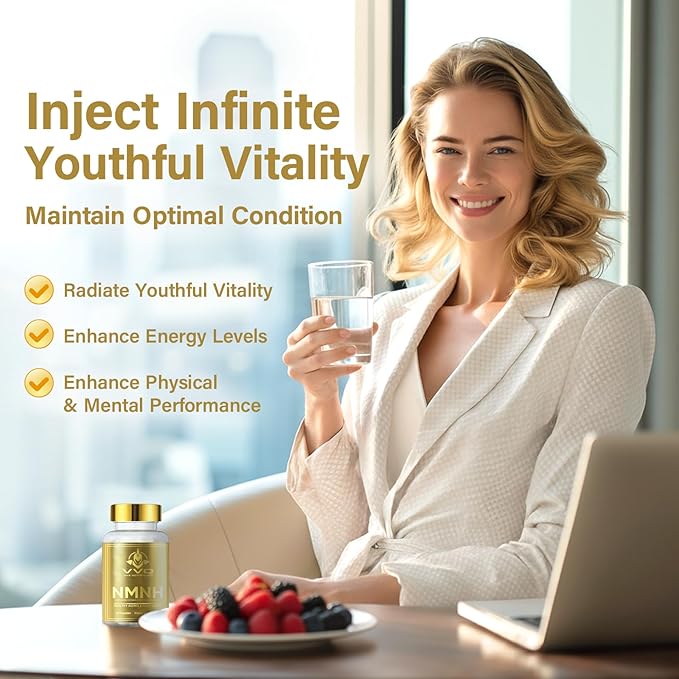 120 Capsules-1000MG NMNH (Dihydronicotinamide Mononucleotide), NAD Supplement to Boost NAD+ Levels as We Age (May Be More Effective Than Nicotinamide Riboside), NMNH Supplement for Anti-Aging