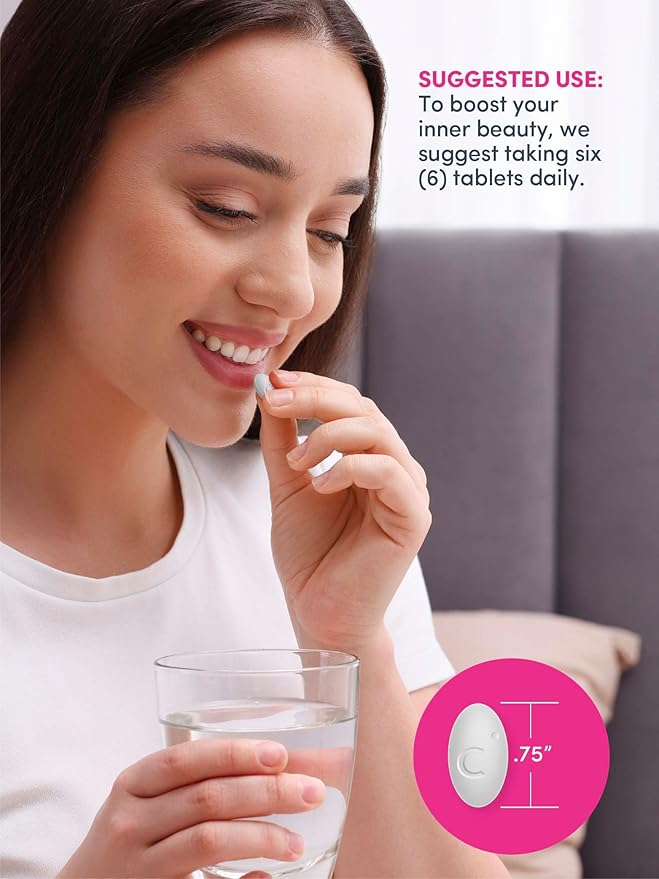 NeoCell Collagen Peptides Pills | 270 Caplets | with Vitamin C and Biotin | Grass Fed Bovine | Hair, Skin, & Nails | for Women and Men
