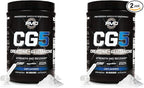 PMD Sports CG5 Premium Creatine & L Glutamine Powder, Power Recovery, Build Lean Muscle, Increase Workout Performance, Maximum Strength Pre Workout & Post Workout, Unflavored, 60 Servings (Pack of 2)