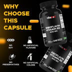 Vitabod Vitamin B2 (Riboflavin) 400 mg 240 Vegetarian Capsules - Support Cellular Energy and Red Blood Cell Production