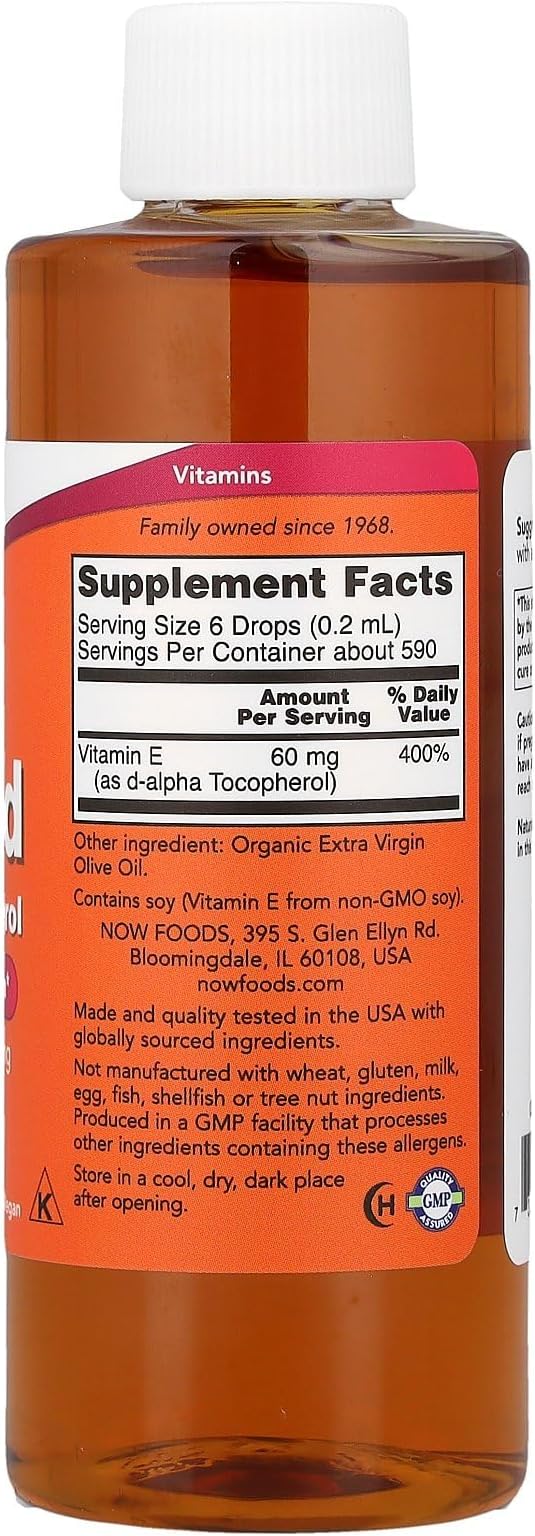 NOW Vitamin E 54,600 IU Liquid,4-Ounce