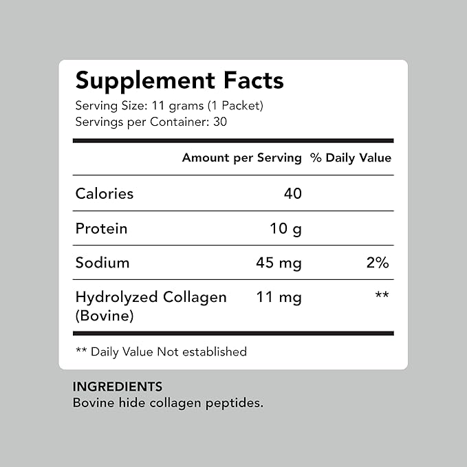 AMANDEAN Collagen Peptides Powder Packets | 30 Individual Stick Packs | Grass-Fed Hydrolyzed Collagen Protein | Unflavored, Easy to Mix | Travel Friendly | Promotes Healthy Gut, Skin, Hair, Nails.