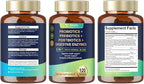 Totaria (2 Packs) 5-in-1 Probiotic Prebiotic & Postbiotic for Women Men, 60 Billion CFU 24 Strains w/Digestive Enzymes, Slippery Elm, Daily Complete Gut Health, Digestive & Immune Support