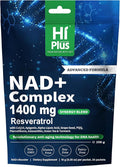 1400mg NAD+ Liquid Supplement for Anti Aging and Cell Regeneration, Premium Alternative Liposomal, Nicotinamide Riboside with Resveratrol, PQQ & CoQ10 - Advanced Cellular Energy, 20 Pack