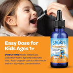 Smurfs Liquid Vitamin C for Kids Immune Support | High Strength Kids Vitamin C Drops | Ages 1 & Up | Vegan Non-GMO & No Artificial Flavors or Colors | No Added Sugar | Orange Flavor | 60 Servings