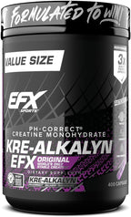 EFX Sports Kre-Alkalyn EFX | pH Correct Creatine Monohydrate Pill Supplement | Strength, Muscle Growth & Performance | 200 Servings, 400 Capsules