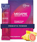 Microbiome Labs MegaPre Prebiotic Fiber Powder for Women, Men & Kids - Pre-Dosed Prebiotic Fiber Supplement Powder with Clinically Tested Oligosaccharides - Pineapple Orange Guava (30 Drink Packets)
