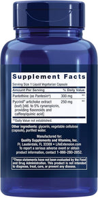 Life Extension CHOL-Support™, Helps Maintain Already Healthy Cholesterol, Heart Health, Artichoke Leaf Extract, Vitamin B5 pantethine, Gluten-Free, Non-GMO, Vegetarian, 60 Capsules