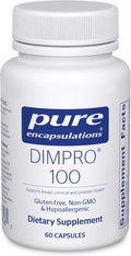 Pure Encapsulations DIMPRO 100 - Diindolylmethane Supplement - for Breast, Cervical & Prostate Health - Gluten Free & Vegan - 60 Capsules