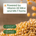 NatureBell Vitamin K2-240 Capsules - 200mcg Double Strength MK-7 & MK-4 Complex - Heart, Bone & Immune Health Support* - Complete K Vitamins Formula