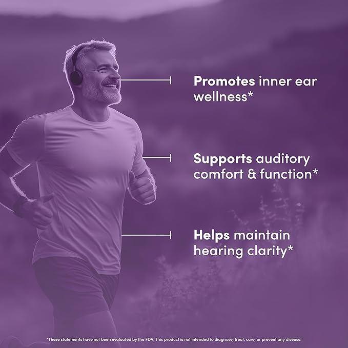 Vital Peak® Hearing Peak - Tinnitus Supplements - Ear Health Supplements for Ringing Ears with Magnesium, Ginkgo Biloba, Green Tea Extract, Niacin, Acetyl L-Carnitine Vegan Gluten Free - 120 Capsules
