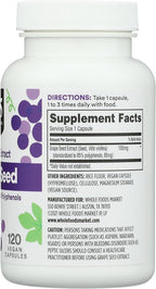 Whole Foods Market, Grapeseed Extract 100mg, 120 CT