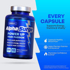 Pills for Men Fast Acting - Male Enhancing Supplement Testosterone Booster - Blood Flow, Libido, Size, Girth, Hardness, Stamina, Enlargement, Growth - Natural Performance Enhancer - 2 Month Supply