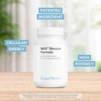 Supersmart NAD+ Booster Formula - Patented BluNAD Complex with Nicotinamide Riboside, Apigenin - Cellular Energy & Vitality | Gluten Free & Vegan - 90 Vegetarian Capsules