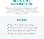 Rootcology by Dr. Izabella Wentz | Selenium + Myo-Inositol | Comprehensive Blend to Promote Hormone Balance and Immune System Health | 60 Capsules
