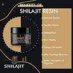 Shilajit Resin with Fulvic Acid & Trace Minerals, Original Siberian Shilajit Pure with 85+ Humic Acid Supplement for Energy & Immune System - 100 Serving / 50g (2 Pack), Gel
