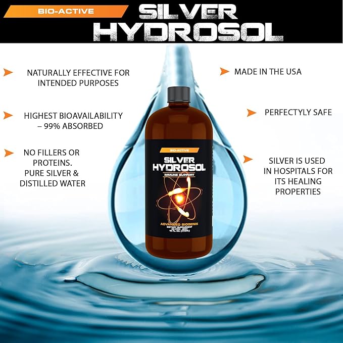 Pharmacist Recommended 16 oz Advanced Bionetix Colloidal Silver Hydrosol, All Natural & Promotes A Healthy Immune System. Colloidal Silver That Actually Works!
