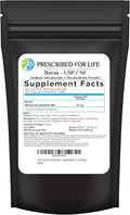 Prescribed for Life Borax Powder, Pure USP NF Grade All Natural Sodium Borate Powder, Household Laundry Booster, Slime Activator & Multipurpose Cleaning Powder (12oz / 340g)