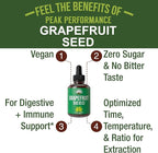 Grapefruit Seed Extract Liquid Drops Supplement. Vegan GSE Grapefruit Seed Extract for Women and Men. Zero Sugar, Non Bitter. for Immune, Digestive Support. Gluten Free Oil. Take Orally