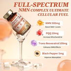 Totaria Magnesium Complex for Woman with NMN Supplement 500mg, Boost NAD Levels, Cellular Energy & Anti-Aging, 14-in-1 NMN Trans-Resveratrol Complex with PQQ, Non-GMO, 30 Days Supply
