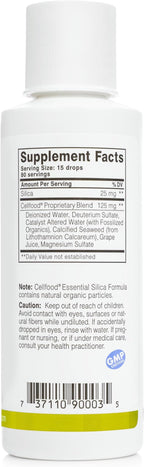 Cellfood Essential Silica Anti-Aging Formula - 4 fl oz, 3 Pack - Supports Healthy Bones, Joints, Hair, Skin, Nails, Teeth & Gums - Easy to Absorb - Gluten & Thiaminase Free, Non-GMO - 120-Day Supply