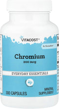 Vitacost GTF Chromium Polynicotinate as ChromeMate - 200 mcg - 300 Capsules