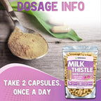 XPRS Nutra Milk Thistle Seed Capsules - 360 Count (6 Month Supply) Premium Milk Thistle Supplement Rich in Silymarin to Support the Liver and Digestion - Pure, Non-GMO Cardo Mariano Pills