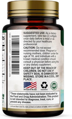 Omega 3 Fish Oil Supplements - 2400mg Fish Oil Per Serving - Triple Strength Omega-3 with EPA & DHA Fatty Acids - Natural Heart, Brain & Immune Support - Wild Caught, Bottled in USA - 120 Softgels