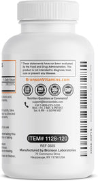 Bronson Methyl B12 5000 mcg Vitamin B12 Methylcobalamin Energy & Brain Support, 120 Lozenges