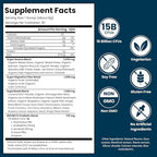 BIOHM Super Greens, Green Superfood Powder (8.5 Oz, 30 Servings) Antioxidant Veggie Powder & Smoothie Mix, 34 Superfoods & Spirulina, Digestive Enzymes, Prebiotics and Probiotics, Mixed Berry Flavor